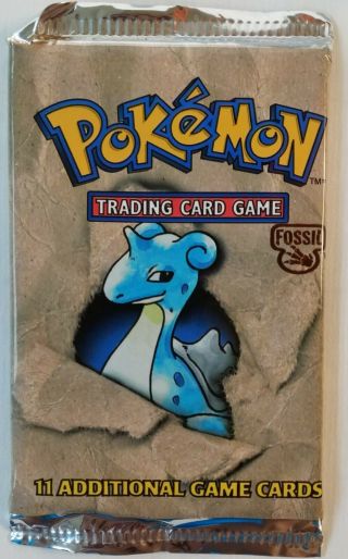 Pokemon Fossil Booster Pack Lapras Art Factory