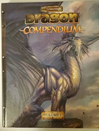 D&d 3e V3.  5 Dragon Compendium Vg/nm Dungeons And Dragons