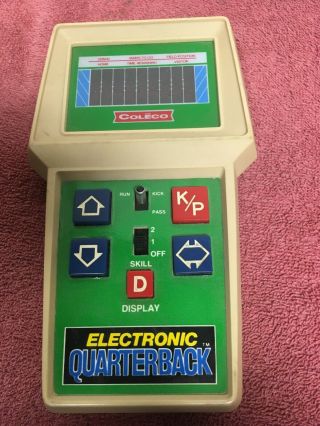 1978 Coleco Electronic Quarterback Handheld Football Game