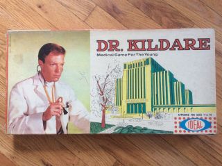 Vintage 1962 Ideal Game " Dr.  Kildare " Medical Game For The Young