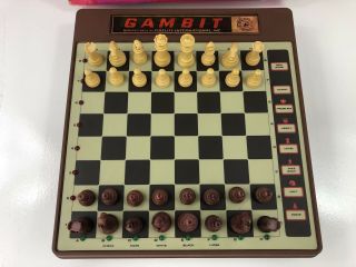 THE GAMBIT Voice Chess Set Computer Model 6095 By Fidelity International 1987 2
