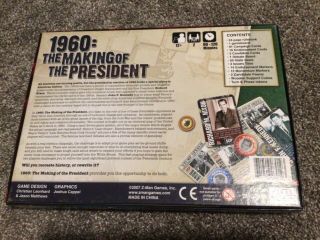 1960: The Making of a President - 2007 board game - Z - Man Games - Complete & EX 2