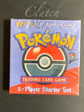 2000 Pokemon Base Set Ii - 2 Player Starter Deck Cd - Rom Set W/1st Ed Machamp