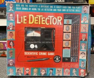 1960 Lie Detector Game By Mattel - 100 Complete Edition