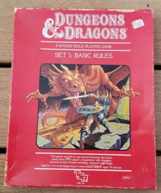 Tsr Dungeons & Dragons Set 1: Basic Rules 1011 No Crayon Or Dice