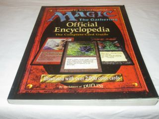 Magic The Gathering Official Encyclopedia Softback 1996 Card Guide Wotc Oop Fine