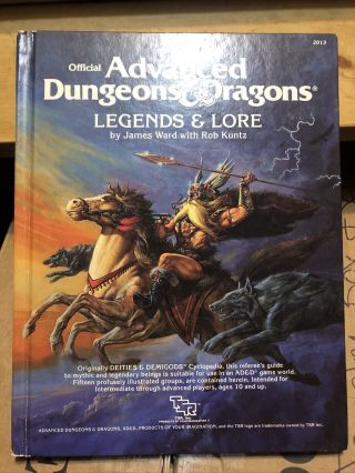 Advanced Dungeons And Dragons Legends And Lore