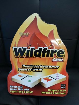 Fundex Wildfire Dominoes Game With Electronic Hub And Lights
