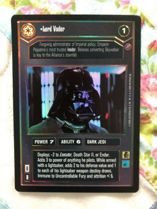 Star Wars Ccg Lord Vader Reflections 2 Ii Foil - Swccg Decipher