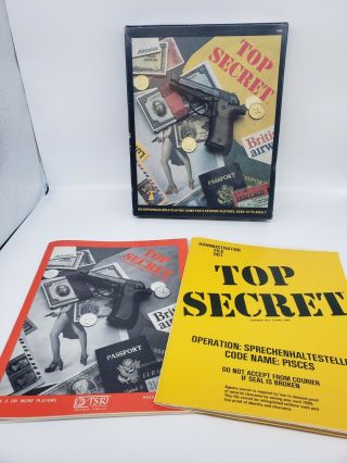 Top Secret Espionage Game - Introductory Box Set (tsr Rpg,  2nd Ed.  1981)