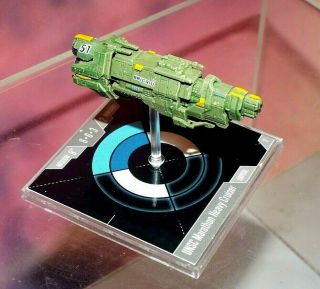 Halo Fleet Battles Unsc Marathon Heavy Cruiser Plastic Miniature 2 (painted)