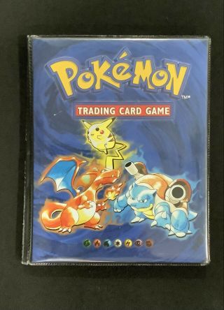 Vintage Pokemon Card Binder Full Of Shadowless And Unlimited Base Set Cards