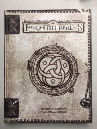 Dungeons And Dragons Forgotten Realms Campaign Setting 3rd Edition D&d 3e Book