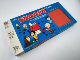 Vintage The Snoopy Game Milton Bradley 1984 Complete 4413