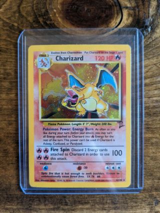 Charizard Pokemon Card 2nd Edition - 1999/2000 Holo - Lp 4/130