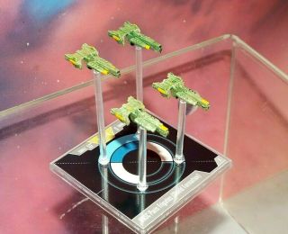 Halo Fleet Battles Unsc Paris Frigate Mini Ship Shield Formation Set (plastic)