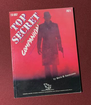Top Secret Companion From Tsr,  1st Printing 1984,  Great Shape