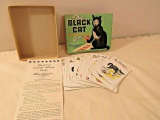 Vintage The Black Cat Fortune Telling Game Parker Brothers