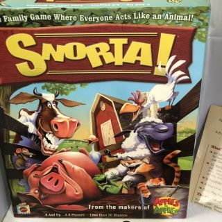 Snorta Game Mattel 2007 100 Complete All Cards Animals Barns Bag
