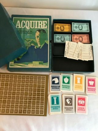 1968 3m Bookshelf Game Acquire High Adventure In The World Of Finance Look