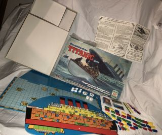 The Sinking Of The Titanic Board Game Vintage 1976 Ideal Toy Corp.