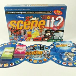 Disney Scene It? 2nd Edition The Dvd Board Game Disney Trivia 100 Complete