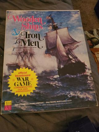 Wooden Ships And Iron Men - Avalon Hill 1975 Vintage War Game Rare Bicentennial