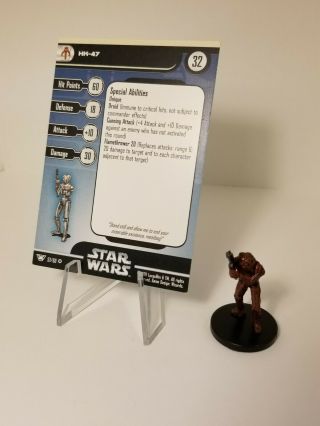 Star Wars Miniatures: Hk - 47 - Champions Of The Force 57 W/card