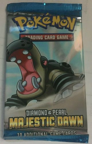 2008 Pokemon Majestic Dawn Booster Pack - Packs Are Getting Rare Awesome Holo 