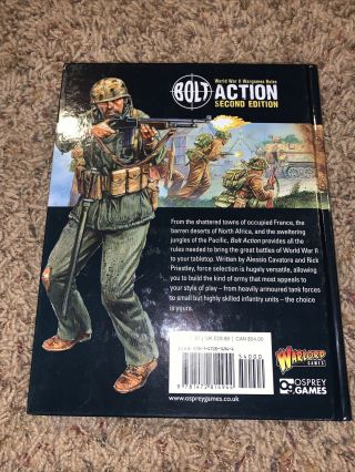Bolt Action Second (2) Edition Rulebook HC Warlord Games 2