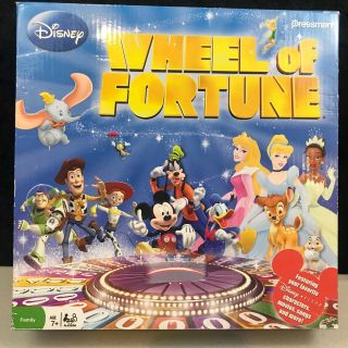 Disney Wheel Of Fortune Game Family Fun 2 To 4 Players Mickey Mouse Pixar