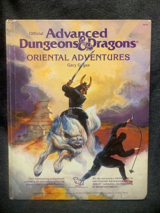 Advanced Dungeons And Dragons - Oriental Adventures