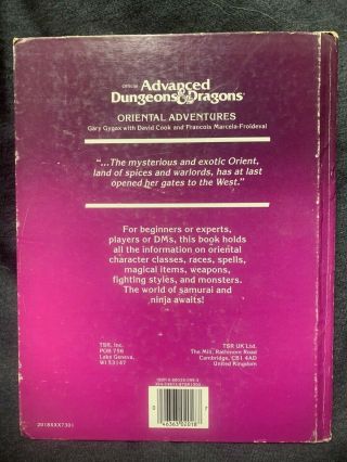 Advanced Dungeons and Dragons - Oriental Adventures 2