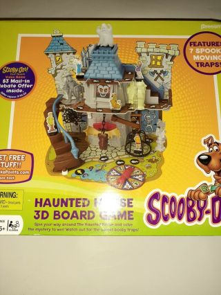 Scooby Doo 3d Haunted House Board Game 100 Complete,  Extra