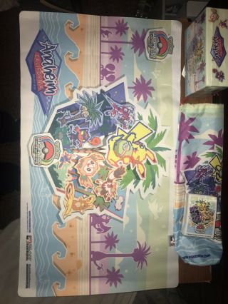 Pokemon 2017 world championship playmat w/ pouch AND deck box and sleeves 2