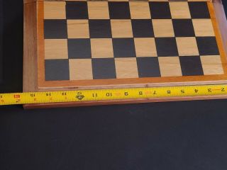 Vintage 1980 ' s Cardinal No.  8216 Wooden Oak Board Folding Chess Set Game 2