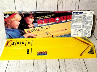 Vintage Rebound Board Game Ideal Games 1986 - W/ Pucks And Instructions