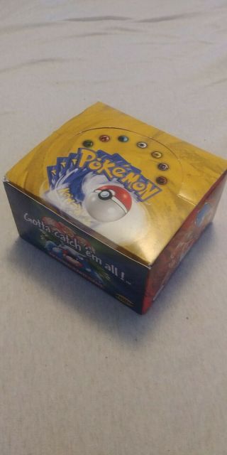 1999 Pokemon Base Set Unlimited Booster Box,  Empty,