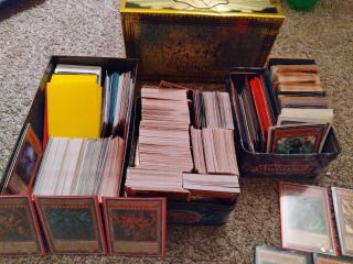 Yugioh Cards Over 1000 Cards With Holos And Sleeves Tins And Box
