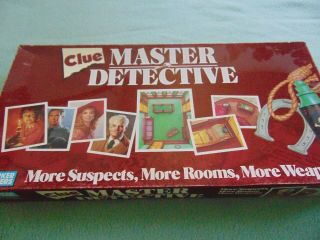 Vintage 1988 Parker Brothers Clue Master Detective Board Game Complete