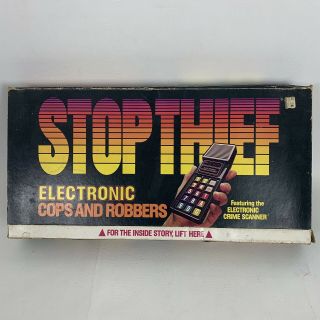 Vintage 1979 Stop Thief Electronic Cops And Robbers Board Game