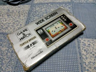 Nintendo Game And Watch G&w Box For Turtle Bridge Tl