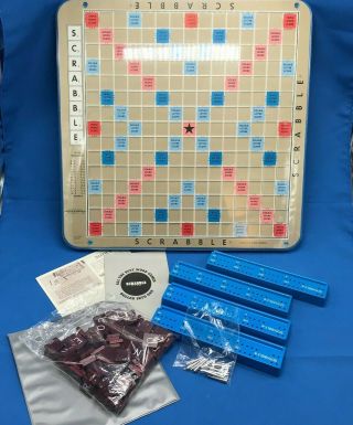 Vintage 1976 Deluxe Scrabble Turntable Edition Selchow & Righter Game,  Complete