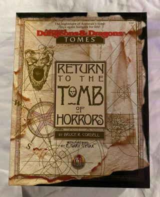 Ad&d - Tomes - Return To The Tomb Of Horrors - Box Set - Tsr1162