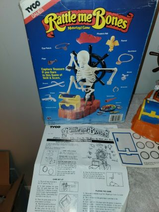 Vintage 1989 Rattle Me Bones Motorized Game by TYCO /Tested & Read Desc 2