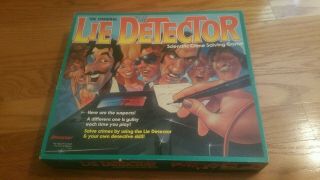 The Lie Detector Game Vintage 1987 Board Game Complete