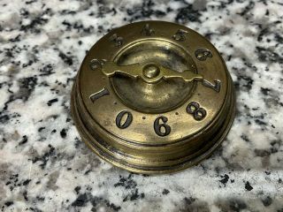 Antique Vintage 19th Century Brass Whist Card Game Gambling Score Marker