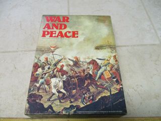 Vtg Avalon Hill War And Peace Napoleonic Wars Board Game Strategy Bookcase