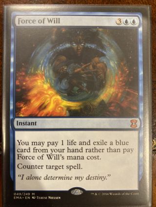 Mtg Force Of Will - Eternal Masters Nm