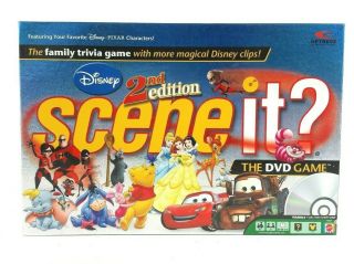 Disney Scene It 2nd Edition Dvd Board Game W Partially Cards 2007 Trivia